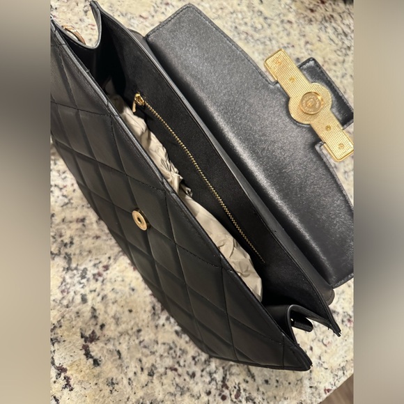 Valentino Orlandi Vegan Leather Quilted Crossbody Bag - Picture 13 of 16